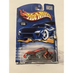 2000 Hot Wheels Collector No #240 SCORCHIN' SCOOTER Duncans Orange w/MC3 Spoke